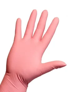 PINK NITRILE MEDICAL GLOVES