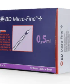 BD Micro Fine Plus 0.5ml 30G 8mm x 10 Needles
