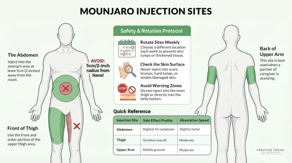 Best Mounjaro Injection Sites For Your Weekly Dose